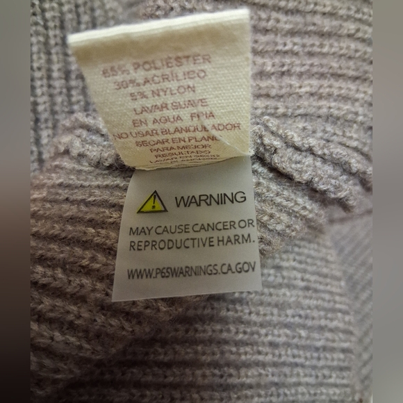 Hem & Thread Taupe Knit Cardigan, Womens Size Medium - Picture 6 of 6